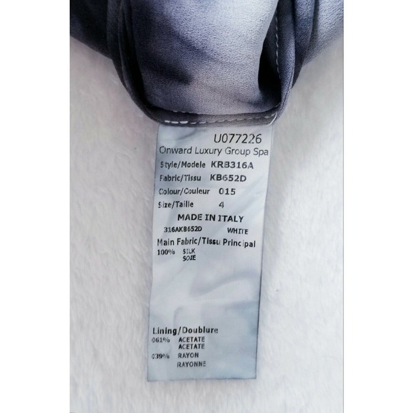 MICHAEL KORS "RUNWAY COLLECTION" ITALY FLUTTER PANEL SILK BLOUSE TANK TOP $495 4 - Picture 7 of 9